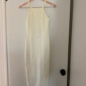 David Lerner Square Neck Midi Dress